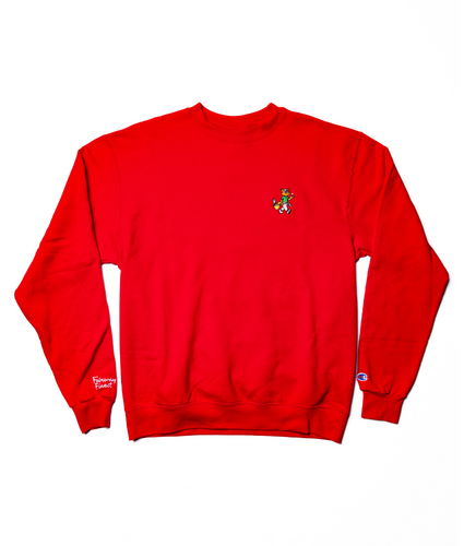Sunday Red Crew Neck Sweatshirt